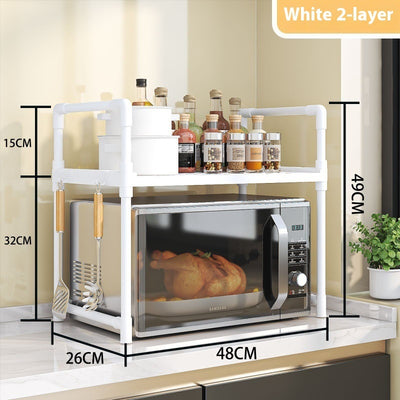 Multi-functional Kitchen Microwave Oven Storage