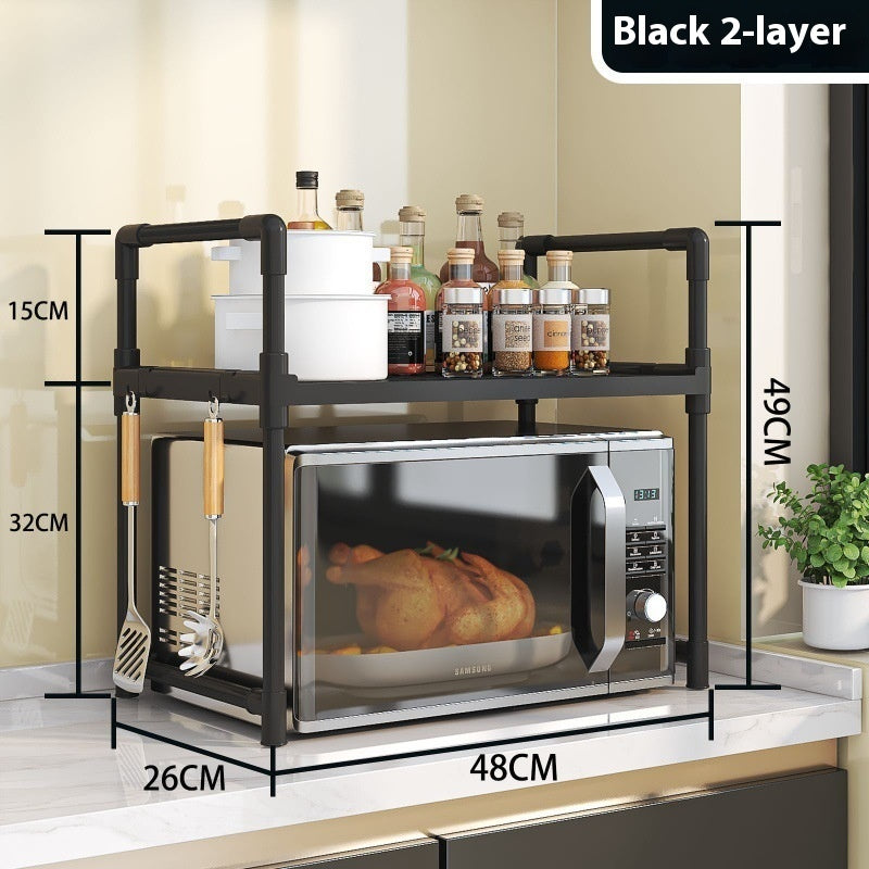 Multi-functional Kitchen Microwave Oven Storage