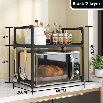 Multi-functional Kitchen Microwave Oven Storage