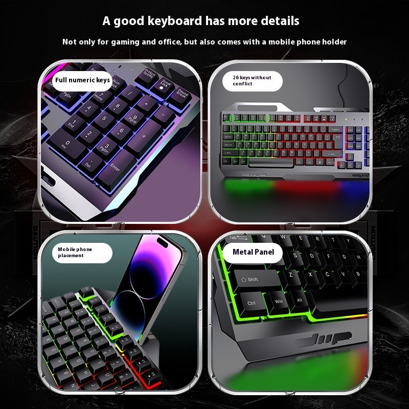 Gaming Keyboard Desktop Computer Wired E-sports