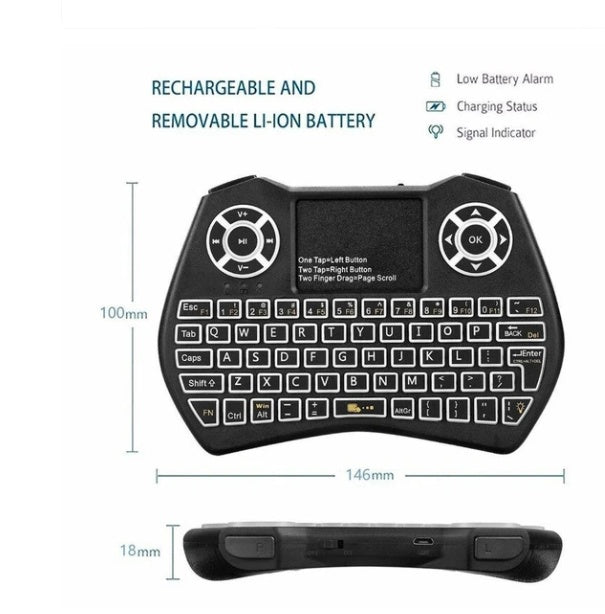 
Mini Wireless Keyboard Flying Mouse Keyboard Supports Multi-language Keyboard
Mini Wireless Keyboard Flying Mouse Keyboard Sup.